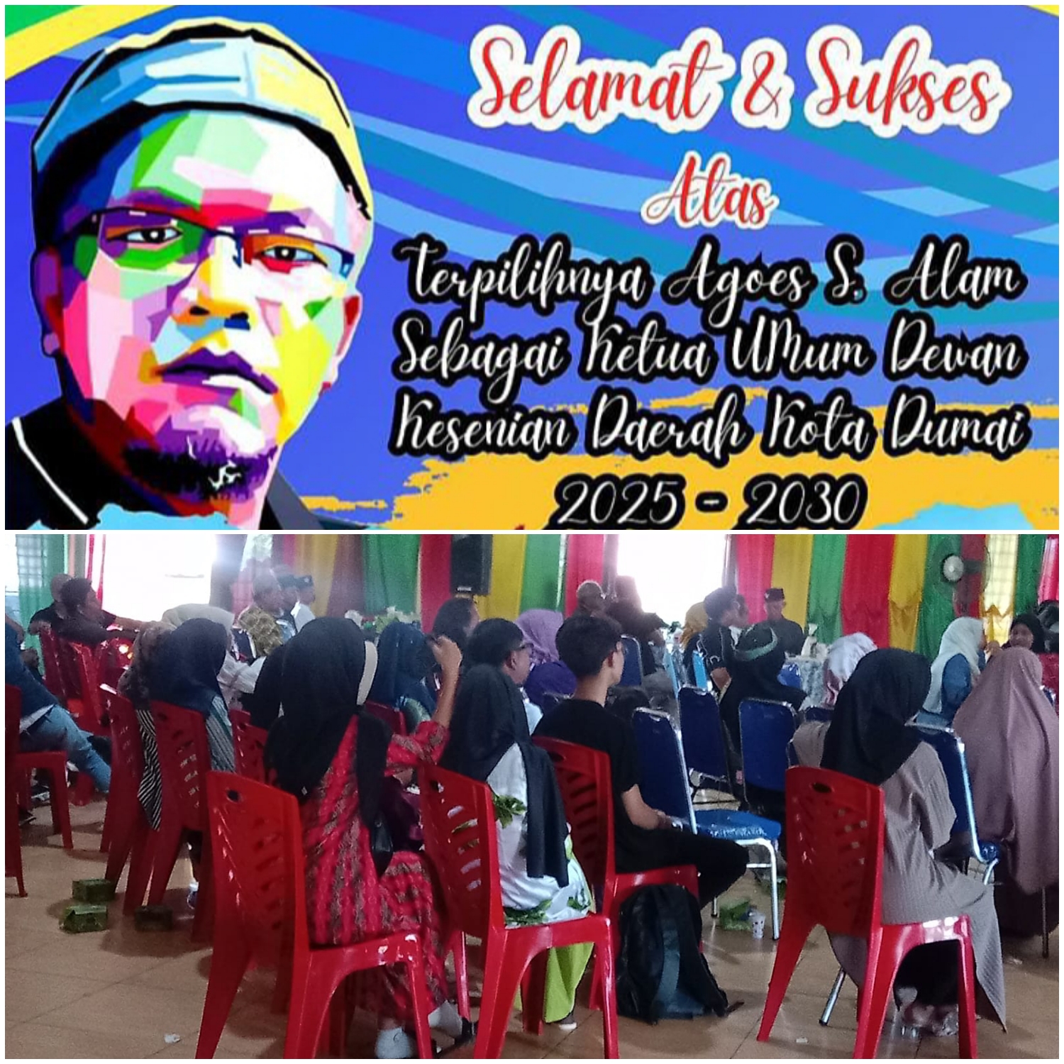 Pelantikan Agoes S. Alam sebagai Ketua DKD Dumai Disambut Hangat Seniman