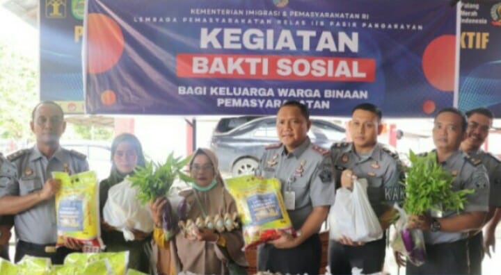 Lapas Kelas IIB Pasir Pengaraian Rohul Laksanakan Kegiatan Bakti Sosial Pada Warga Binaan