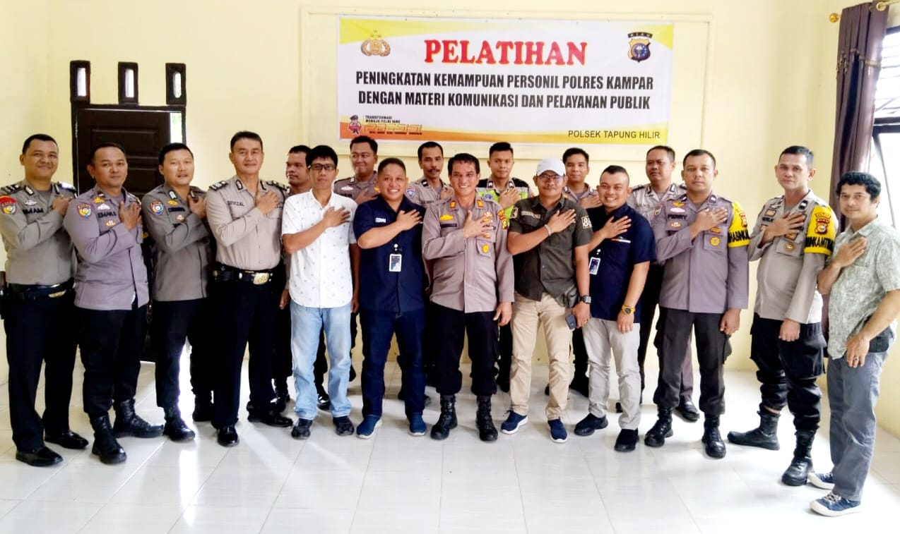 Polsek Tapung Hilir Laksanakan Pelatihan dan Peningkatan Kemampuan Personil