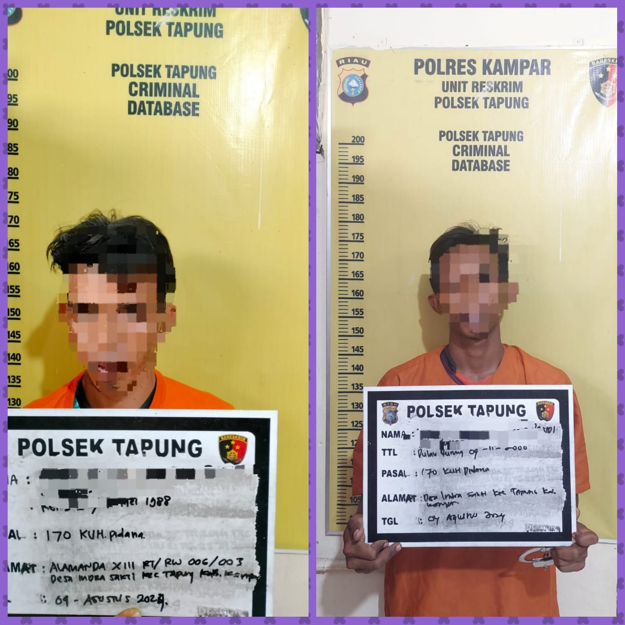 Terbakar Api Cemburu, 2 Pria Indra Sakti Keroyok Korban Hingga Berlumuran Darah