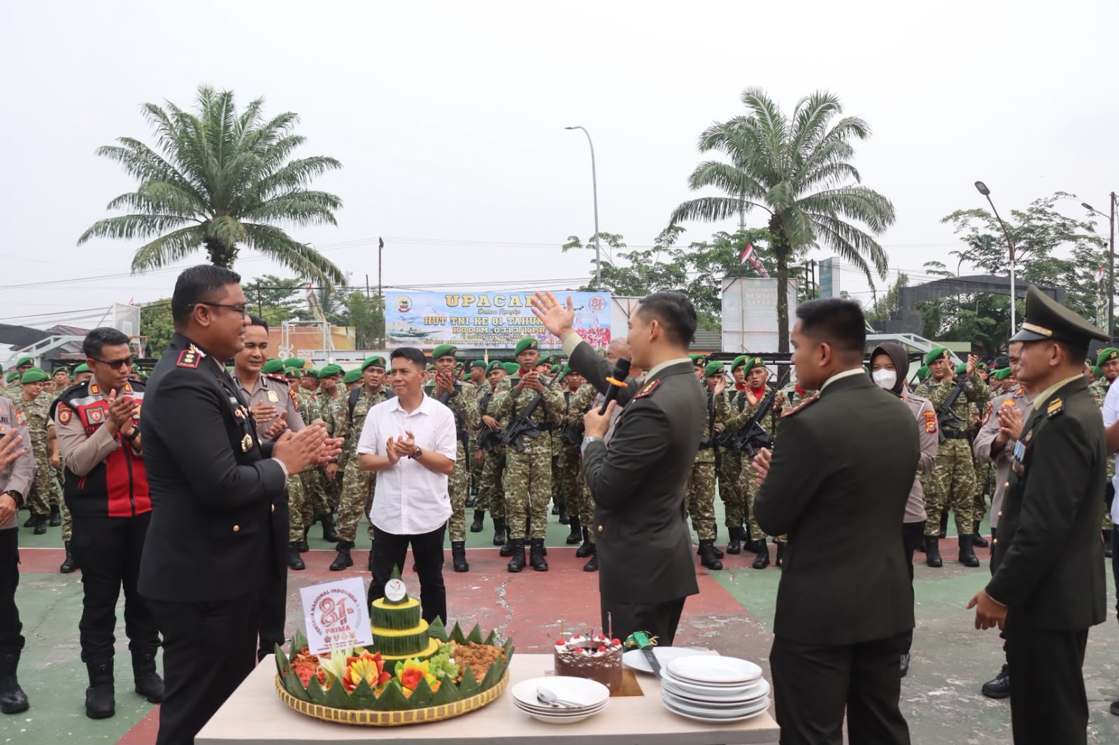 HUT TNI Ke 81, Surprise Kapolres Kampar Kepada Kodim 0313/KPR