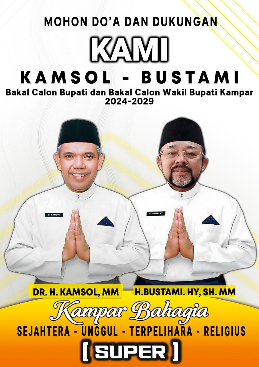 Ini Lima Fokus Utama Pasangan Birokrat KAMSOL-BUSTAMI, Menuju Kampar Bahagia