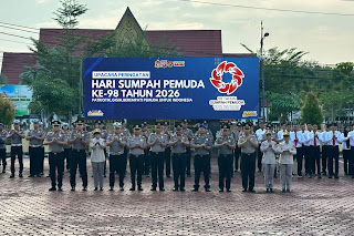 Polres Bengkalis Gelar Upacara Peringatan Hari Sumpah Pemuda ke-98 Tahun 2026, Perkuat Semangat Pers