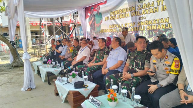 Peresmian 2.664 Titik Air di Seluruh Wilayah Indonesia Oleh KASAD Jenderal TNI