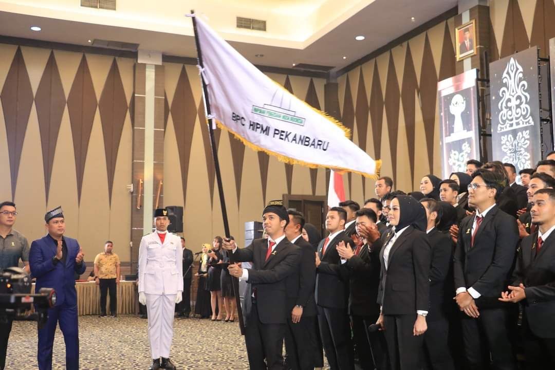 Pengurus Hipmi Pekanbaru Dilantik.Irvan Adelino,pentingnya sinergi Pengusaha dan Pemerintah