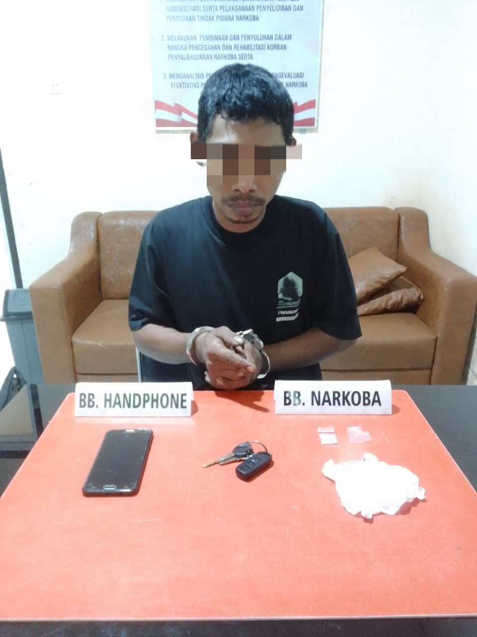 Simpan Narkoba di Minyak Rem Sepeda Motor, Pelaku di Ringkus Satnarkoba Polres Kampar