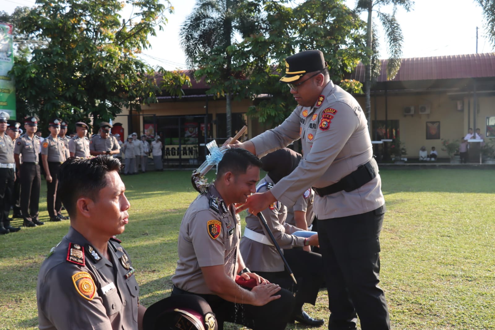 51 Personel Polres Kampar Naik Pangkat Upacara Laporan Kenaikan Pangkat Periode 1 Juli 2026