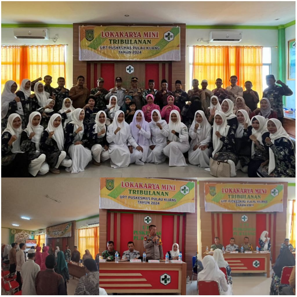 Kapolsek Reteh Hadiri Lokakarya Mini Tribulanan Rutin UPT Puskesmas Pulau Kijang