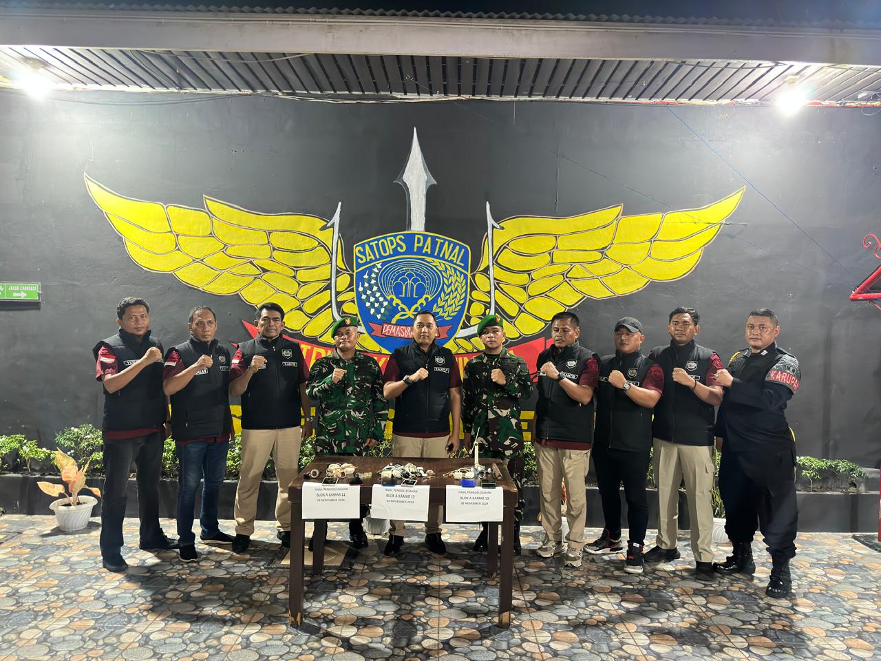 Berantas Halinar, Lapas Kelas IIA Bengkalis Gelar Razia Gabungan 