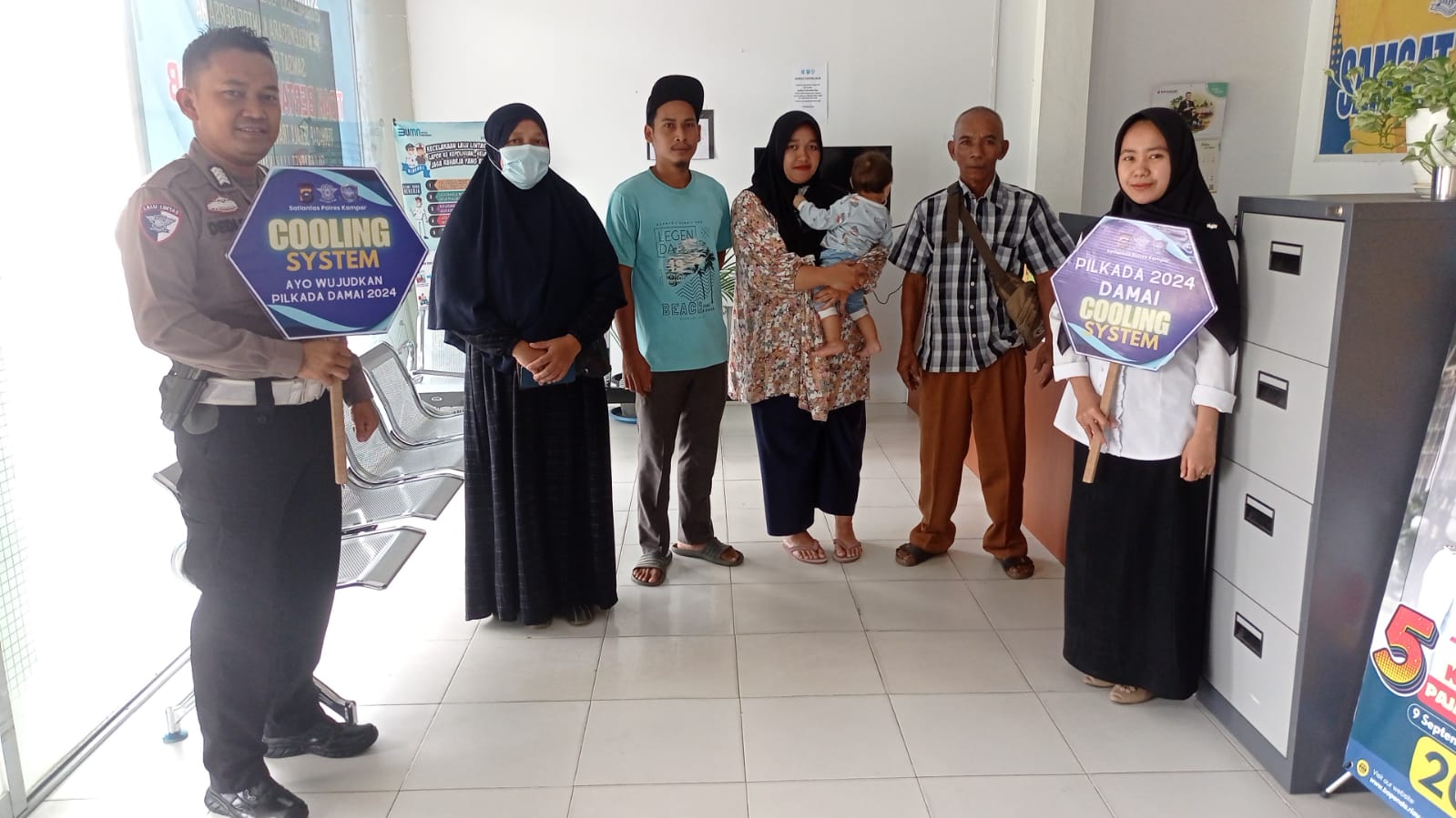 Satlantas Polres Kampar Komitmen Terus Gencar Cooling System Demi Pilkada Damai