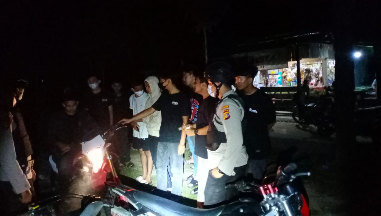 Patroli Dimalam Minggu, Tim TEMBAK Polres Kampar Sasar Para Pelaku Balap Liar