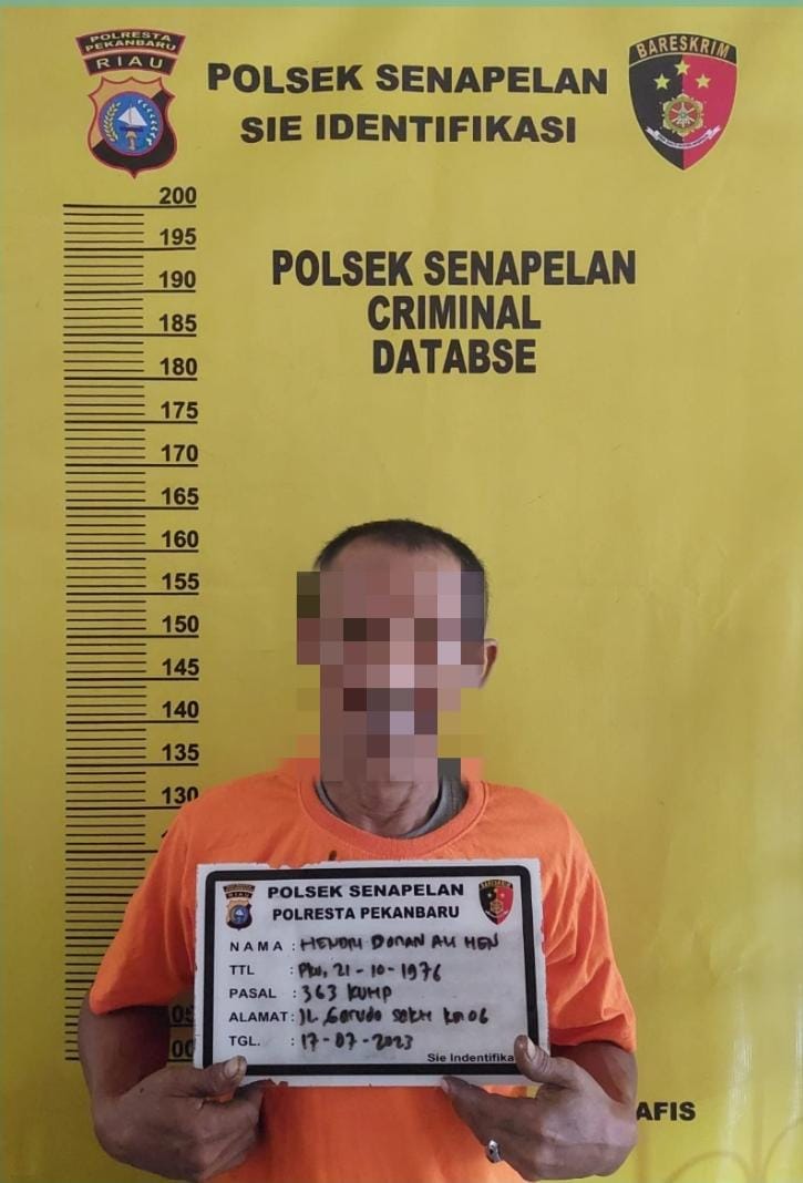 Grebek Markas Komplotan Pencuri Besi, Polsek Senapelan Berhasil Amankan 4 Orang Terduga Pelaku