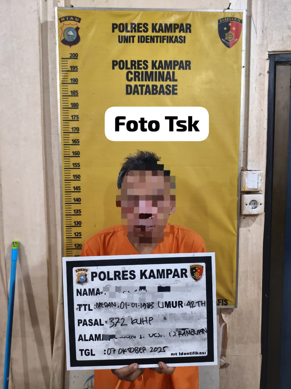 Sembunyi Jadi Tukang Parkir, DPO Penggelapan Motor Tak Berkutik Dibekuk Tim Resmob Polres Kampar!