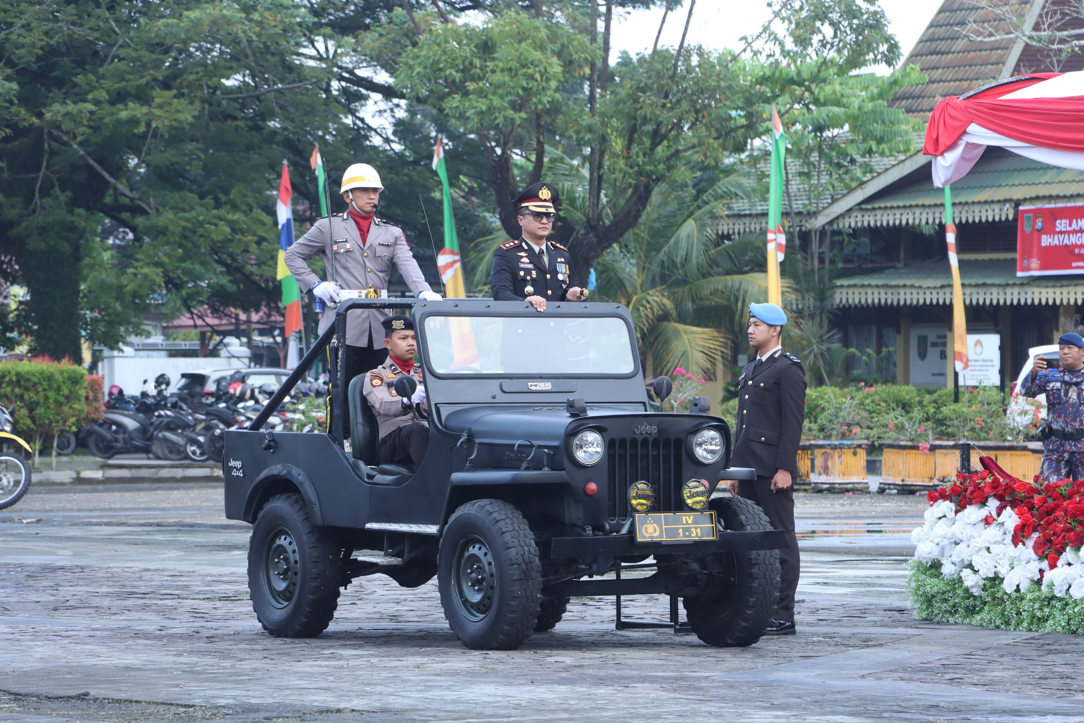 Polres Inhil Gelar Upacara Hari Bhayangkara ke 78