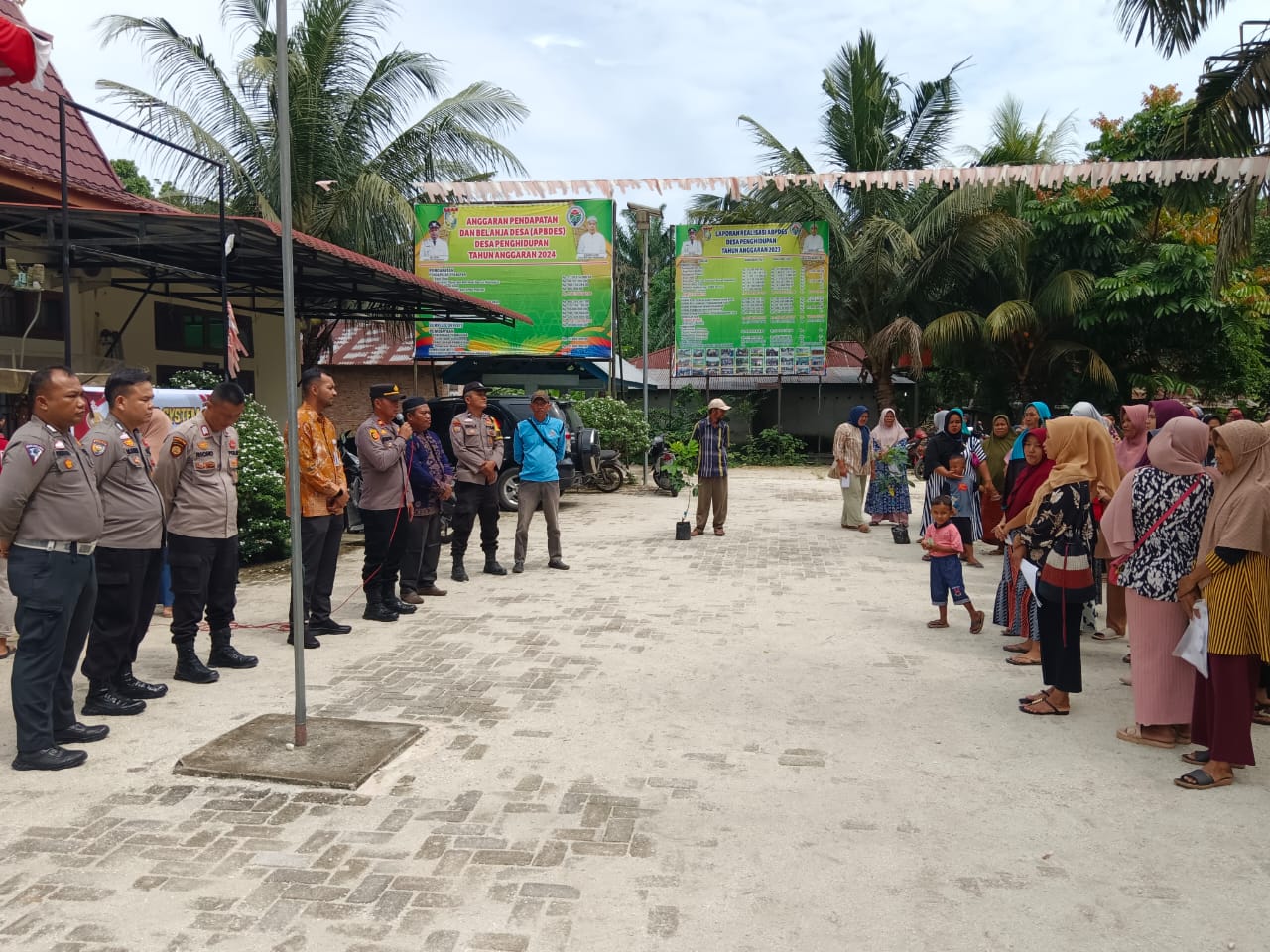 Kapolsek Kampar Kiri Hilir Silaturahmi dan Koordinasi dalam Rangka Cooling System