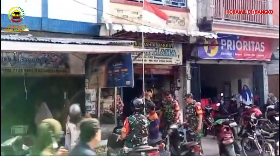 Kodim 0321 Rohil Melalui Jajaran Koramil Himbau Masyarakat Kibarkan Bendera Meriahkan HUT RI ke-79