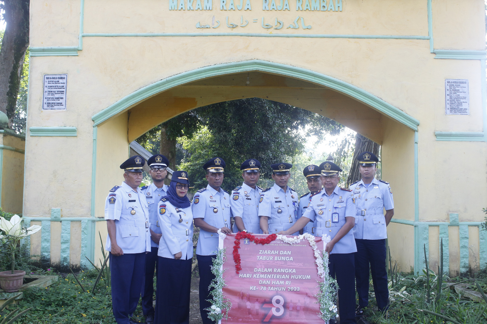 ZIARAH DAN TABUR BUNGA,SALAH SATU RANGKAIAN HARI KEMENKUMHAM KE-78