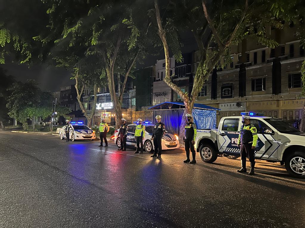 Kurun Waktu Sepekan Ditlantas Polda Riau dan Jajaran Amankan 55 Motor Balap Liar