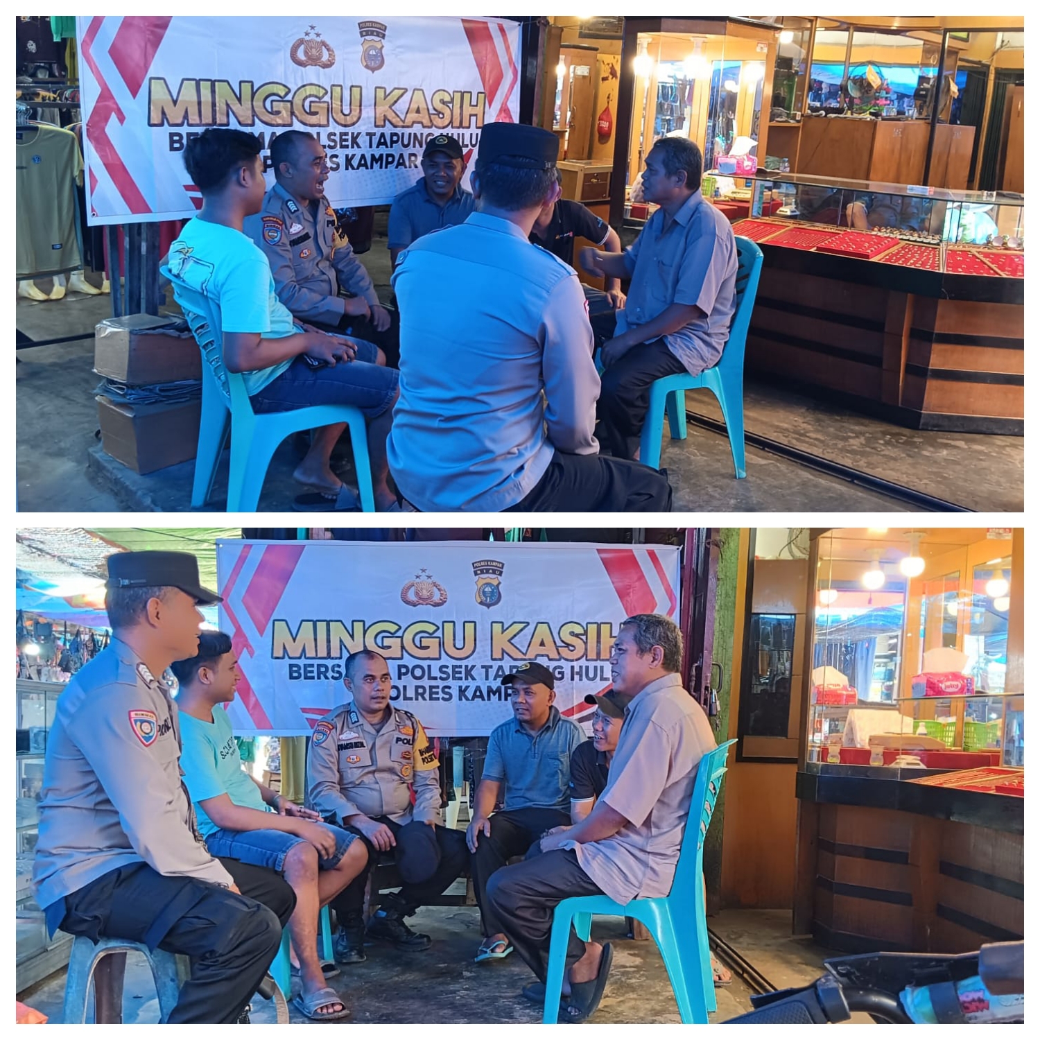 Minggu Kasih Polsek Tapung Hulu Dengar Keluh Warga Sukaramai, Wujudkan Kamtibmas Kondusif