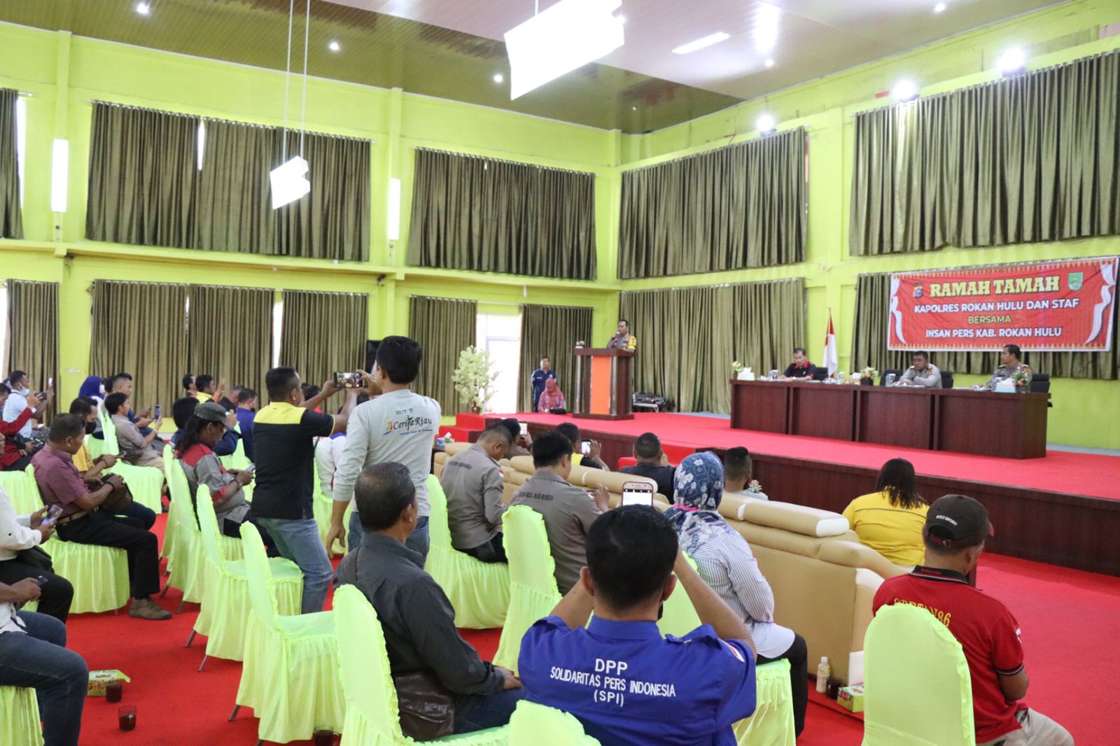 Ciptakan Kedekatan Dan Sinergitas, Kapolres Rohul Ramah-Tamah Dengan Puluhan Insan Pers