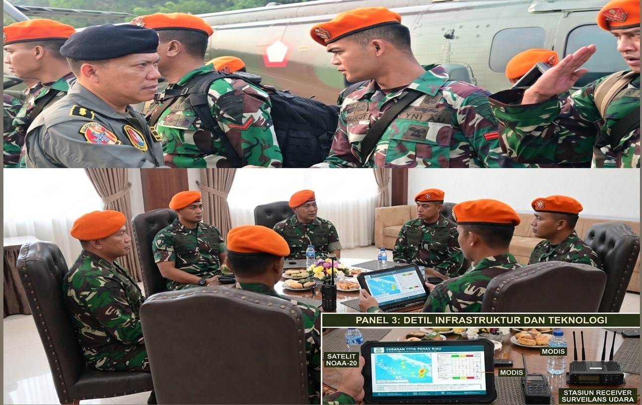 TAK ADA AKSES DARAT, TNI AU TURUN LANGSUNG PADAMKAN KARHUTLA