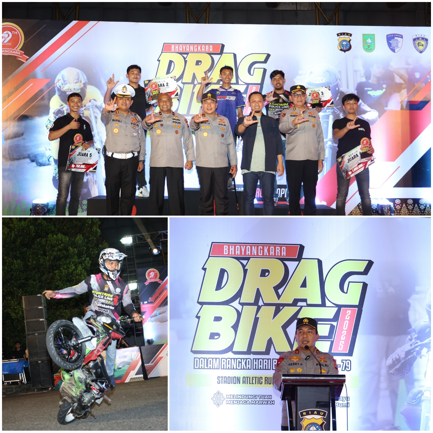 Polda Riau Gelar Bhayangkara Drag Bike 2025,Dukung Riau Zero Balap Liar