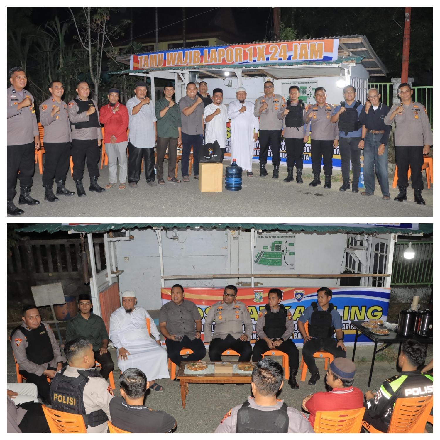 Kapolres Kampar Sambangi Pos Kamling, Jalin Kedekatan dengan warga!