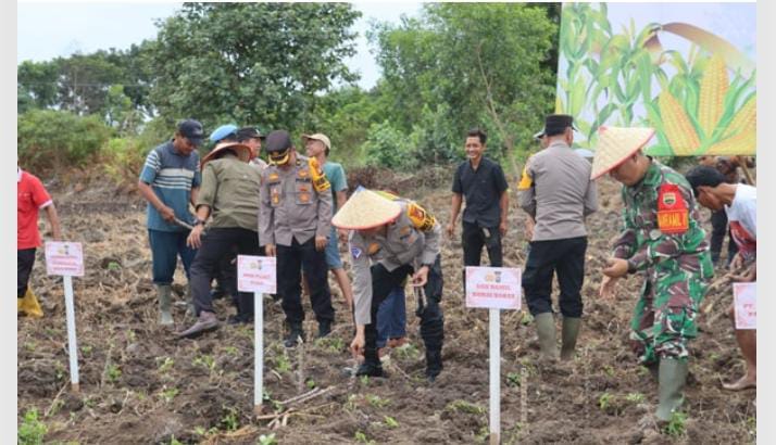 Polres Dumai Launching Giat Ketahanan Pangan