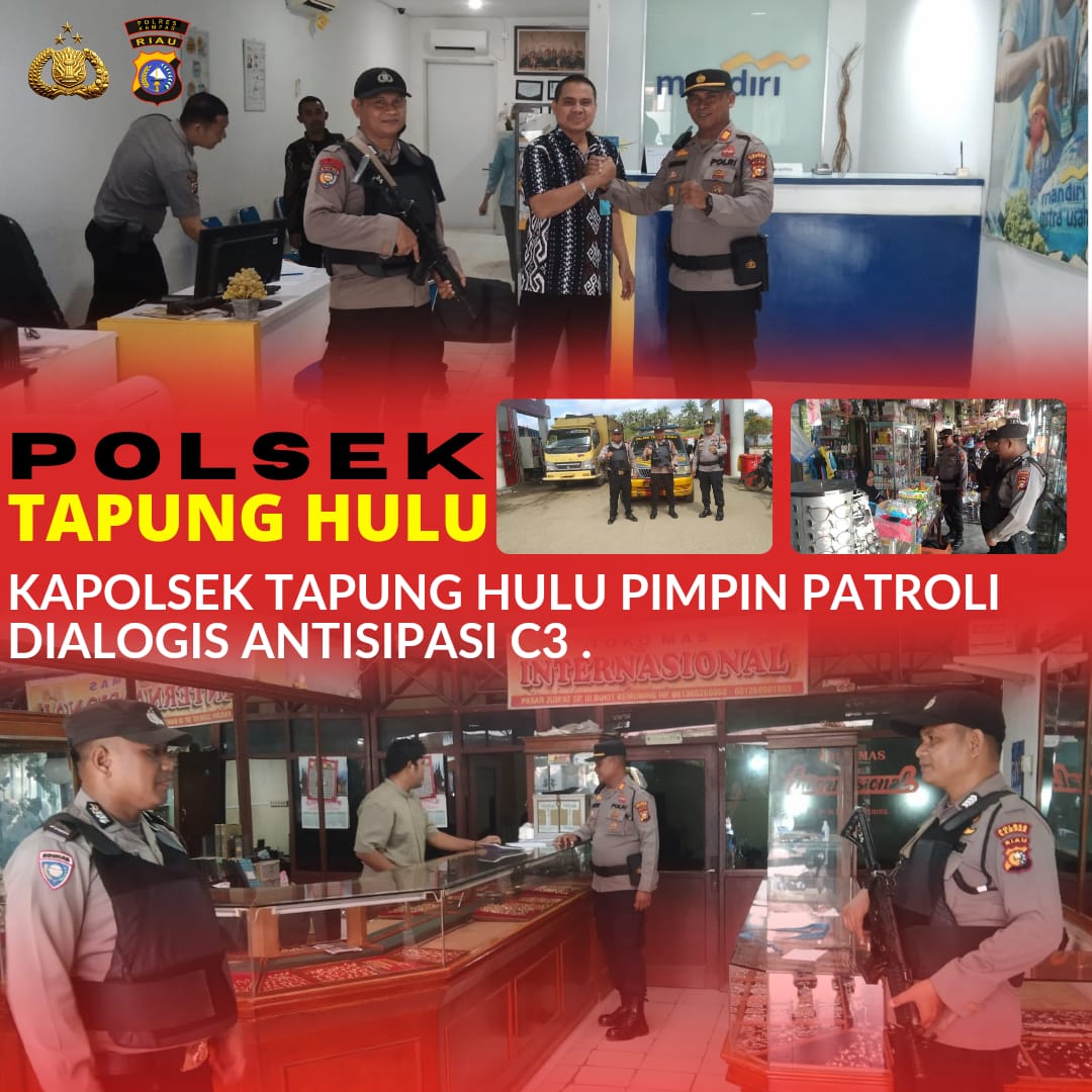 Kapolsek Tapung Hulu Pimpin Patroli Dialogis Antisipasi Tindak Pidana C3