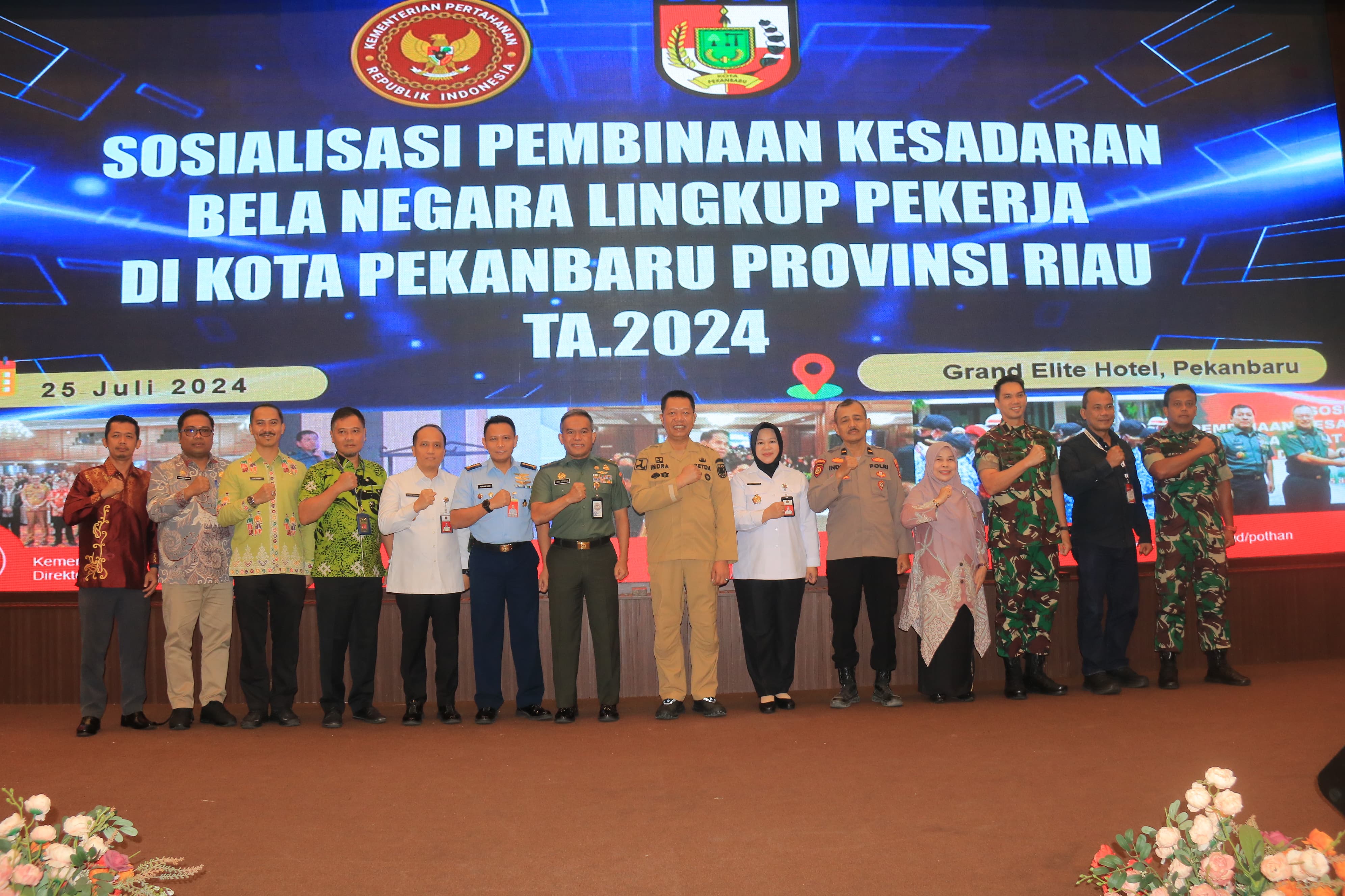 Menjaga Generasi Muda, Dandim 0301/Pbr Hadiri Sosialisasi Kesadaran Bela Negara