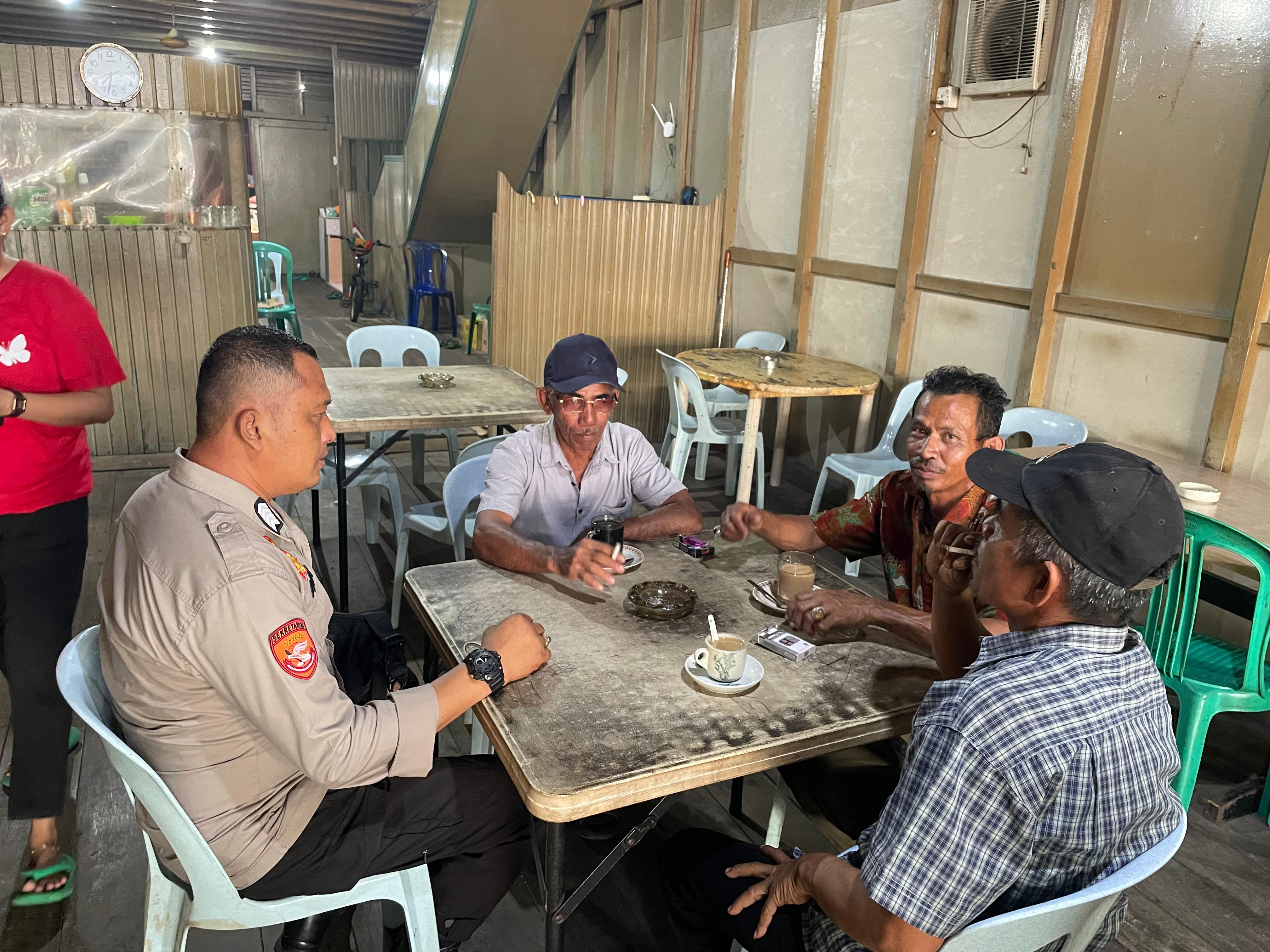 Jajaran Polsek Concong Melaksanakan Giat Himbauan Pesan