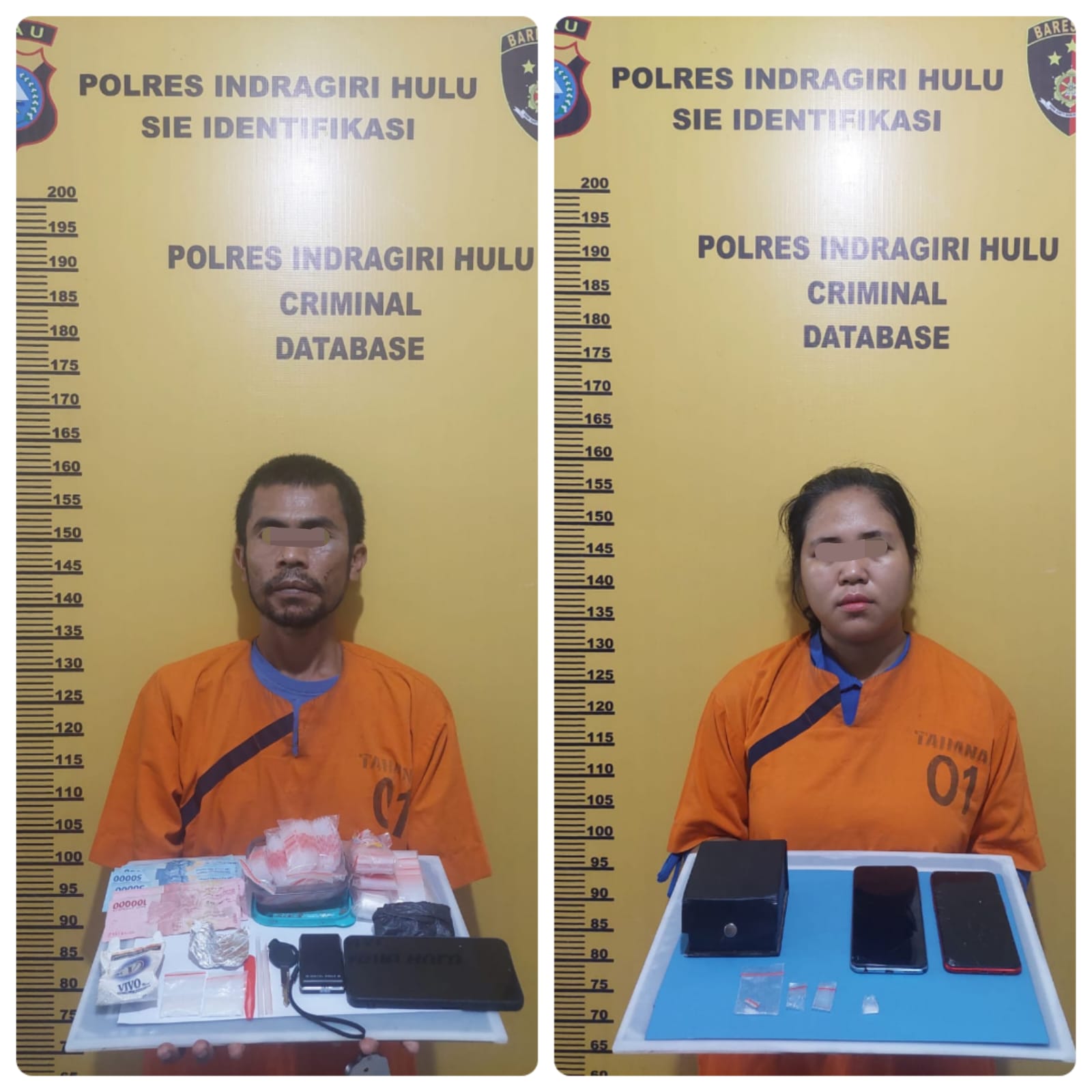 Satres Narkoba Polres Inhu,Ringkus Sepasang Pengedar Sabu di lirik