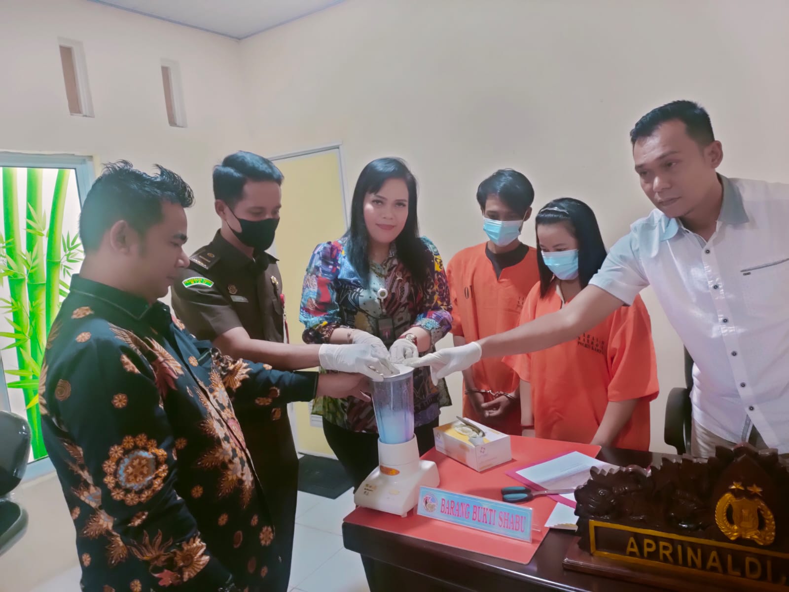 Resnarkoba Polres Kampar Musnahkan Barang Bukti Sabu Seberat 13,23 Gram