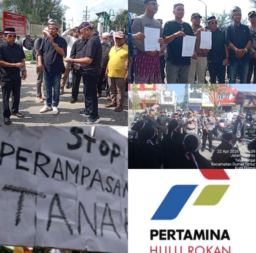 Diduga pihak PHR Pertamina hulu Rokan Rampas tanah milik masyarakat jln Sudirman