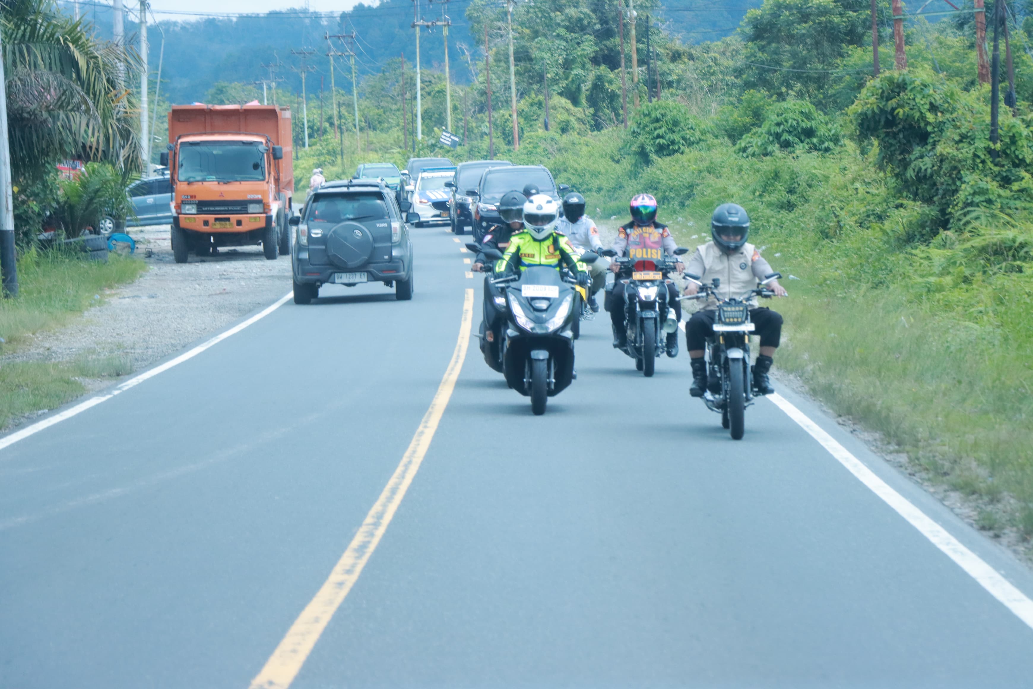 Kapolres Kampar Patroli di Henferd Land XIII Koto Kampar, Ingatkan Keamanan dan  Harkamtibmas