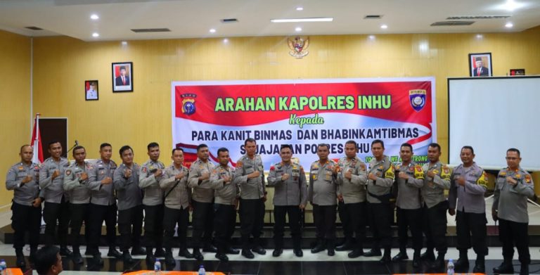 Kapolres Inhu Beri Pembekalan Terhadap Seluruh Bhabinkamtibmas