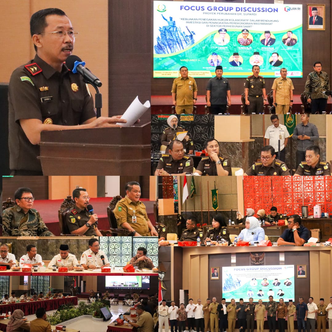 Kajati Riau Dukung Kegiatan Perubahan Kebijakan Penegakan Hukum di Sektor Perkebunan Sawit