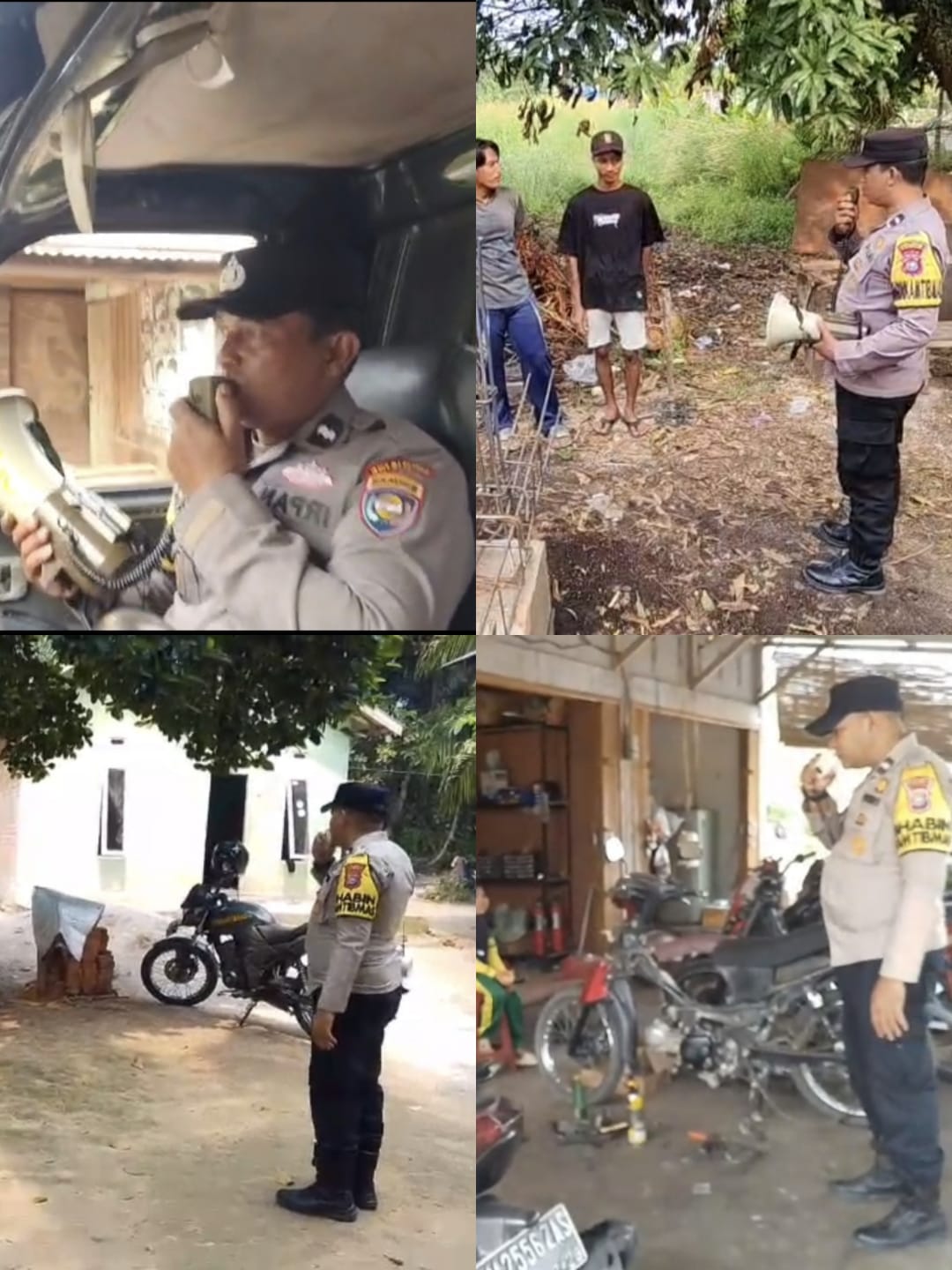 34 Titik Serentak — Bhabinkamtibmas Polres Kampar Jangkau Warga Hingga Pelosok Desa, Cegah Karhutl