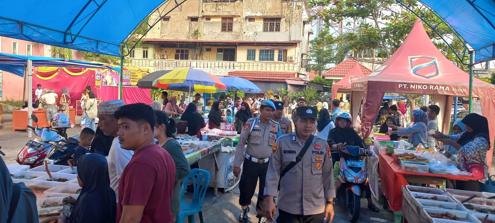 Polres Inhu Gelar Ops Pengamanan Pasar Ramadhan 2023 di Rengat