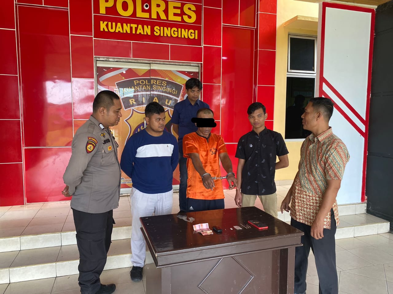 Tim Mata Elang Satresnarkoba Polres Kuansing Tangkap Seorang Residivis Narkotika Jenis Sabu di Kelur