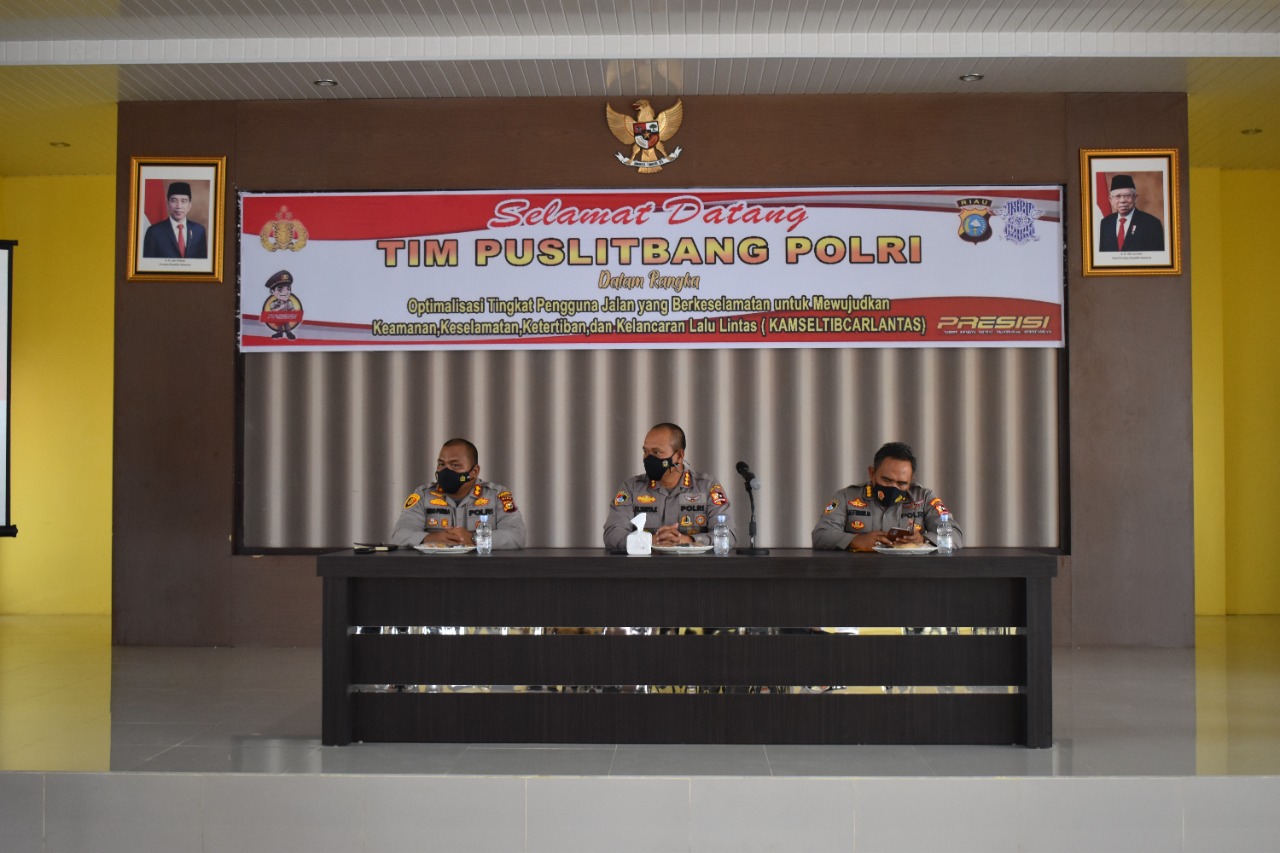 Tim Puslitbang Polri Gelar FGD di Polres Kampar Tentang Pengguna Jalan Yang Berkeselamatan