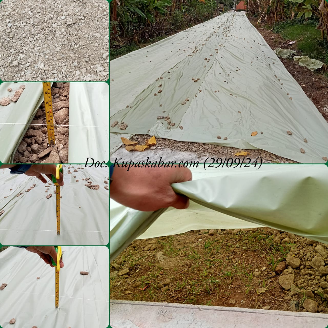 Ajaib! Proyek Betonisasi Perum SPR Bak Plester Dinding, Integritas Pengawas dipertanyakan?