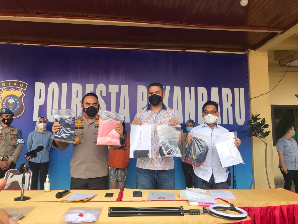 Ungkap Tindak Pidana Pornografi Dan UU ITE, Kapolresta: Tujuan Pelaku Untuk Mendapatkan Komisi