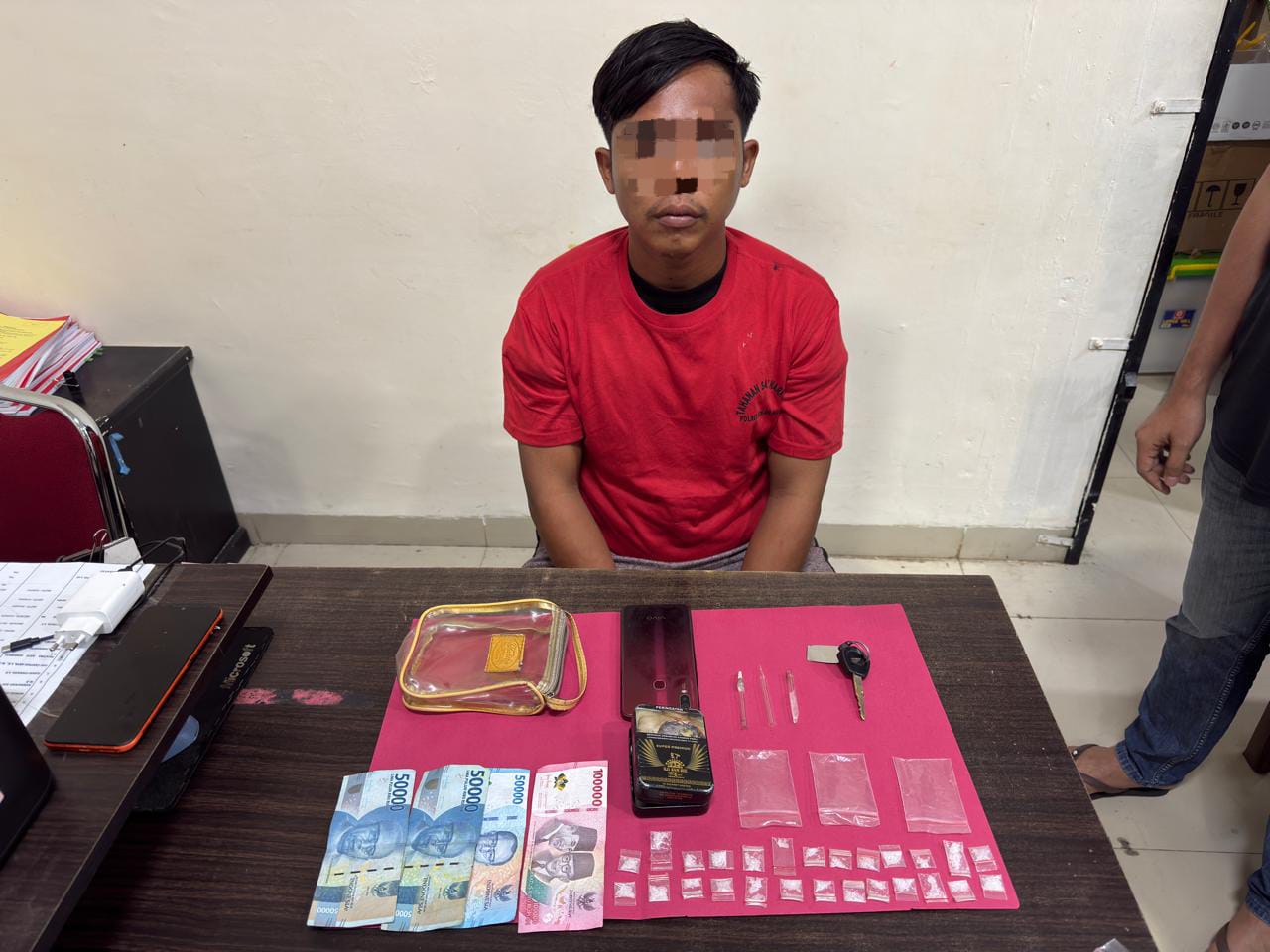 Satresnarkoba Polres Rohul Gulung Pengedar Shabu di Tambusai, 26 Paket Siap Edar Disita