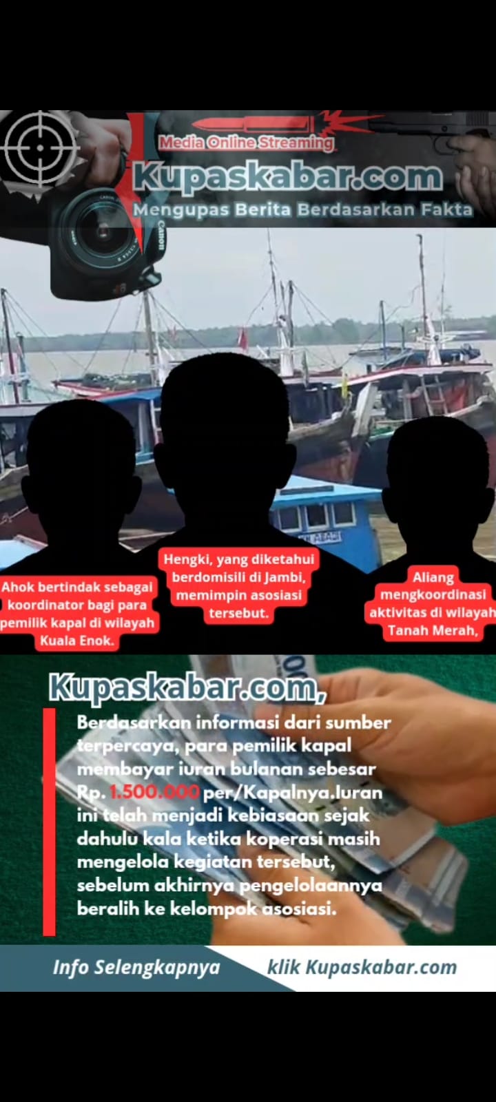 Di Duga Ada Pungli Di Daerah Kuala Enok,Kapolsek Bungkam Saat Di Kompirmasi.
