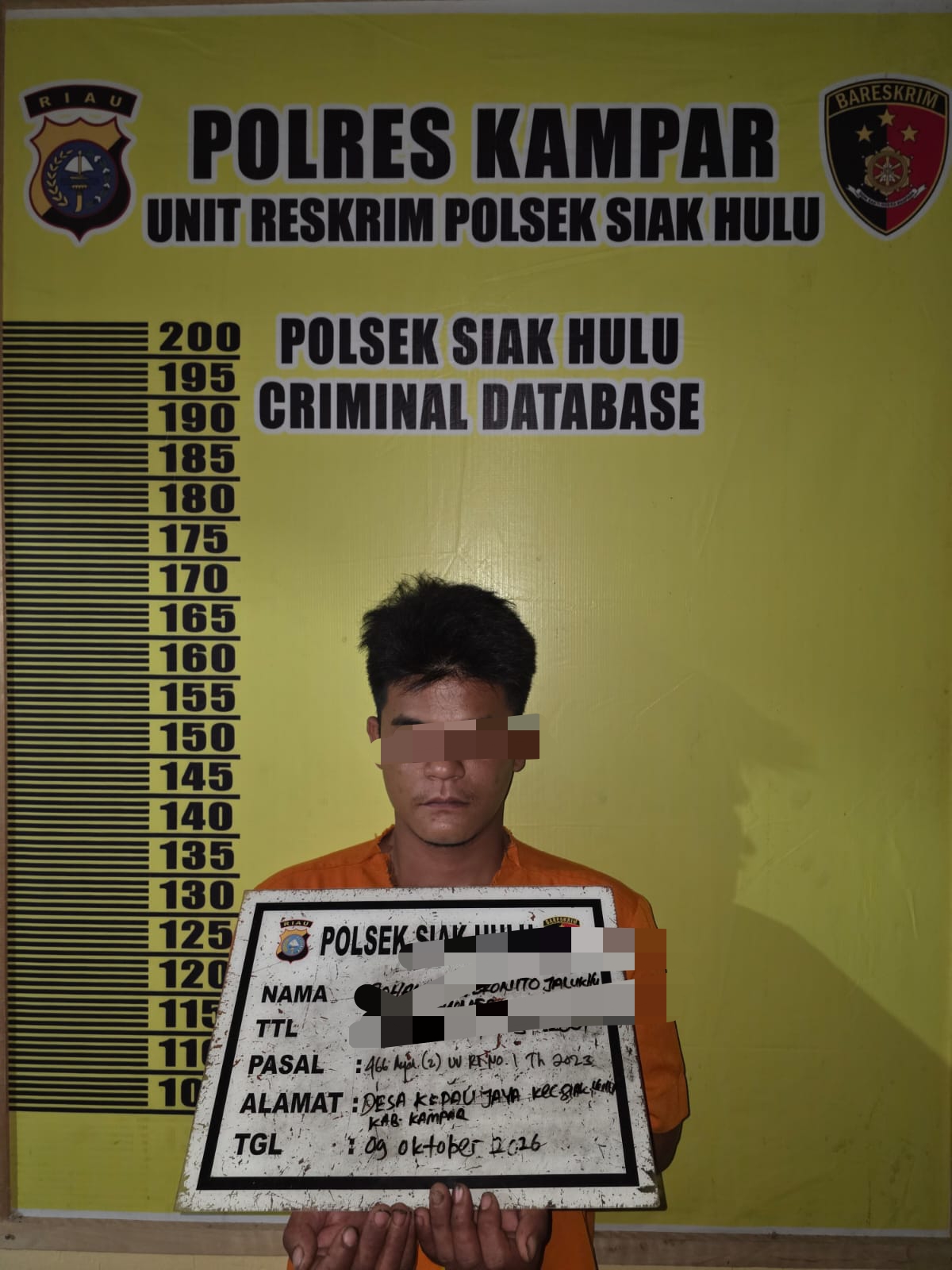 Polsek Siak Hulu Tangkap Pelaku Penganiayaan di Desa Kapau Jaya 