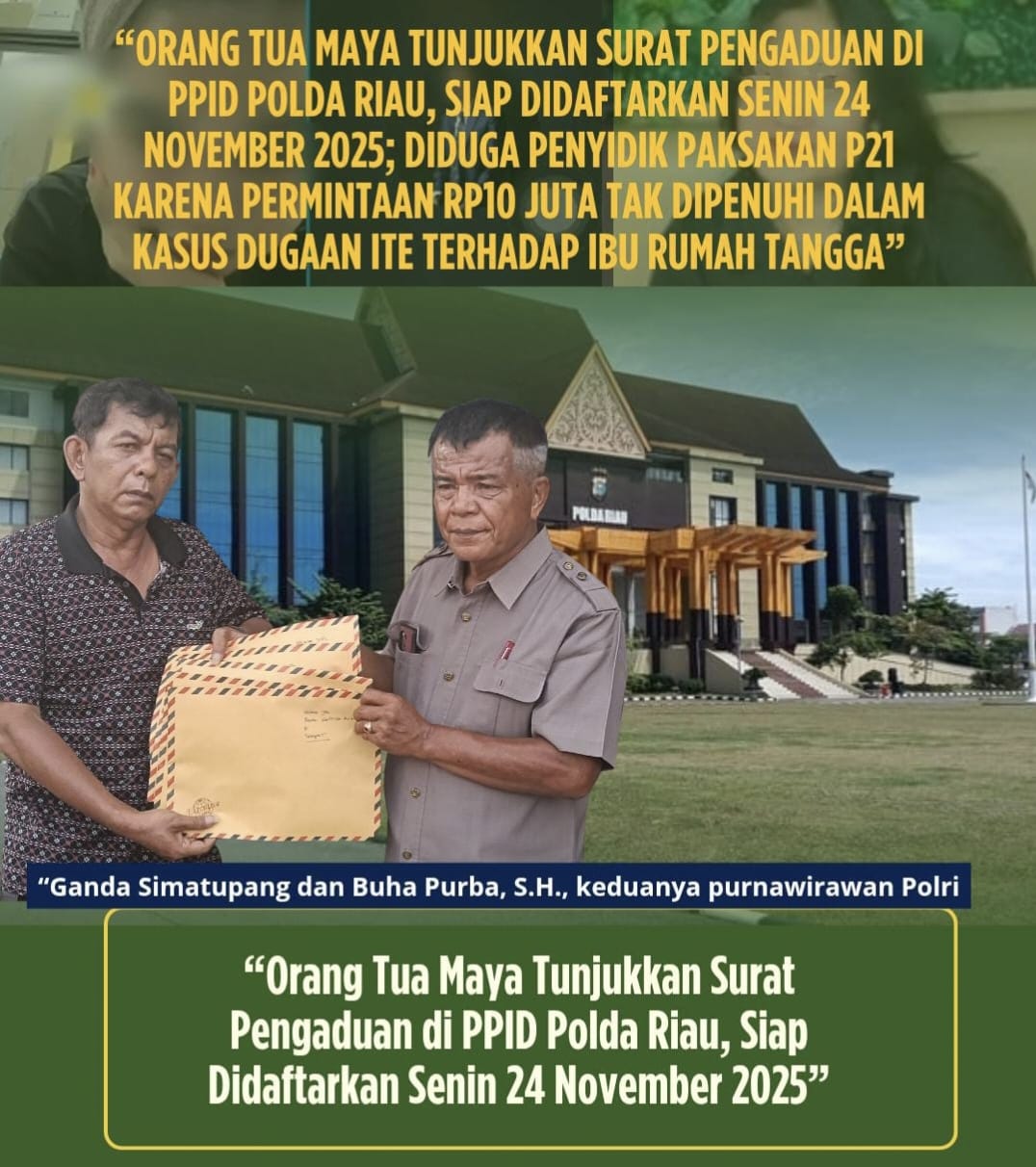 Diduga Pihak Penyidik,Akan Paksakan P21, Karena Meminta 10 Juta Tak Dipenuhi