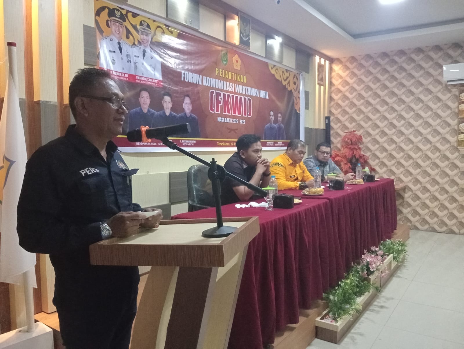 Sah, FKWI Inhil Resmi Dikomandoi Riky , Forkopimda Hadiri Pelantikan