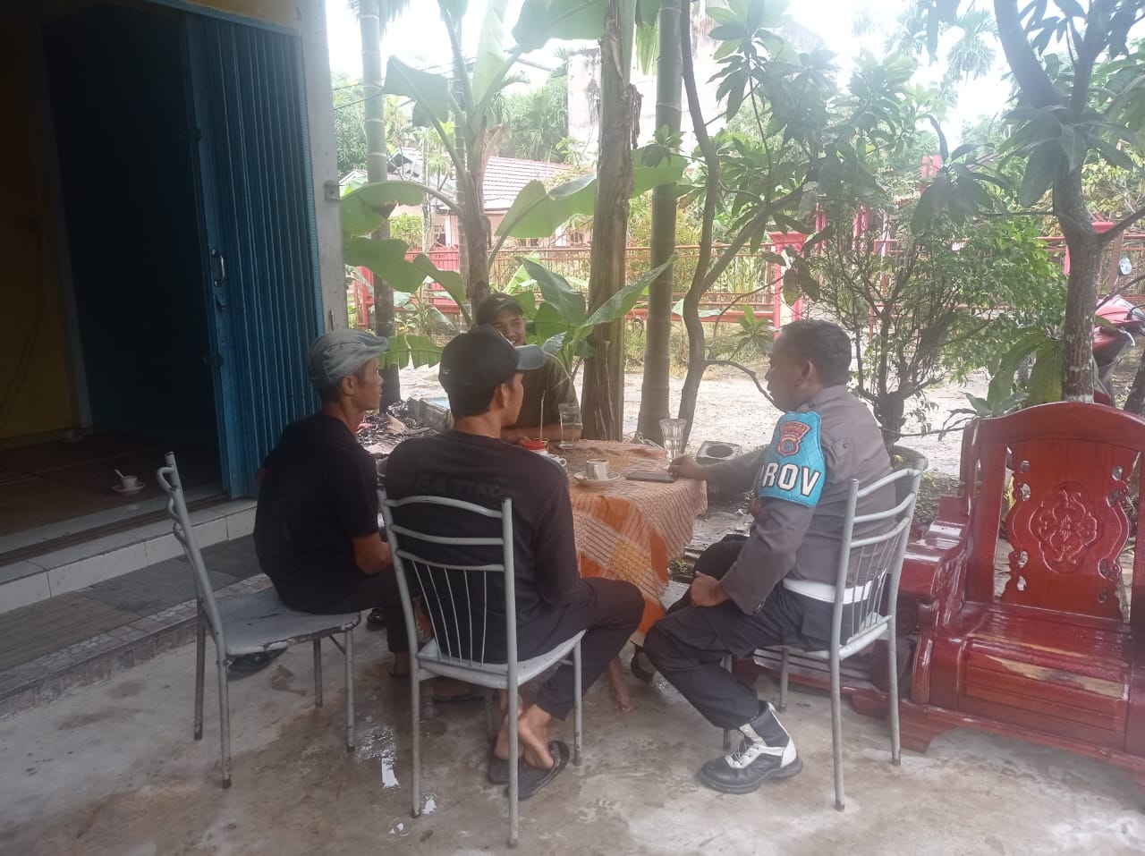 Cooling System, Personil Polsek Reteh sambang Pemuda Jelang Pilkada 2024