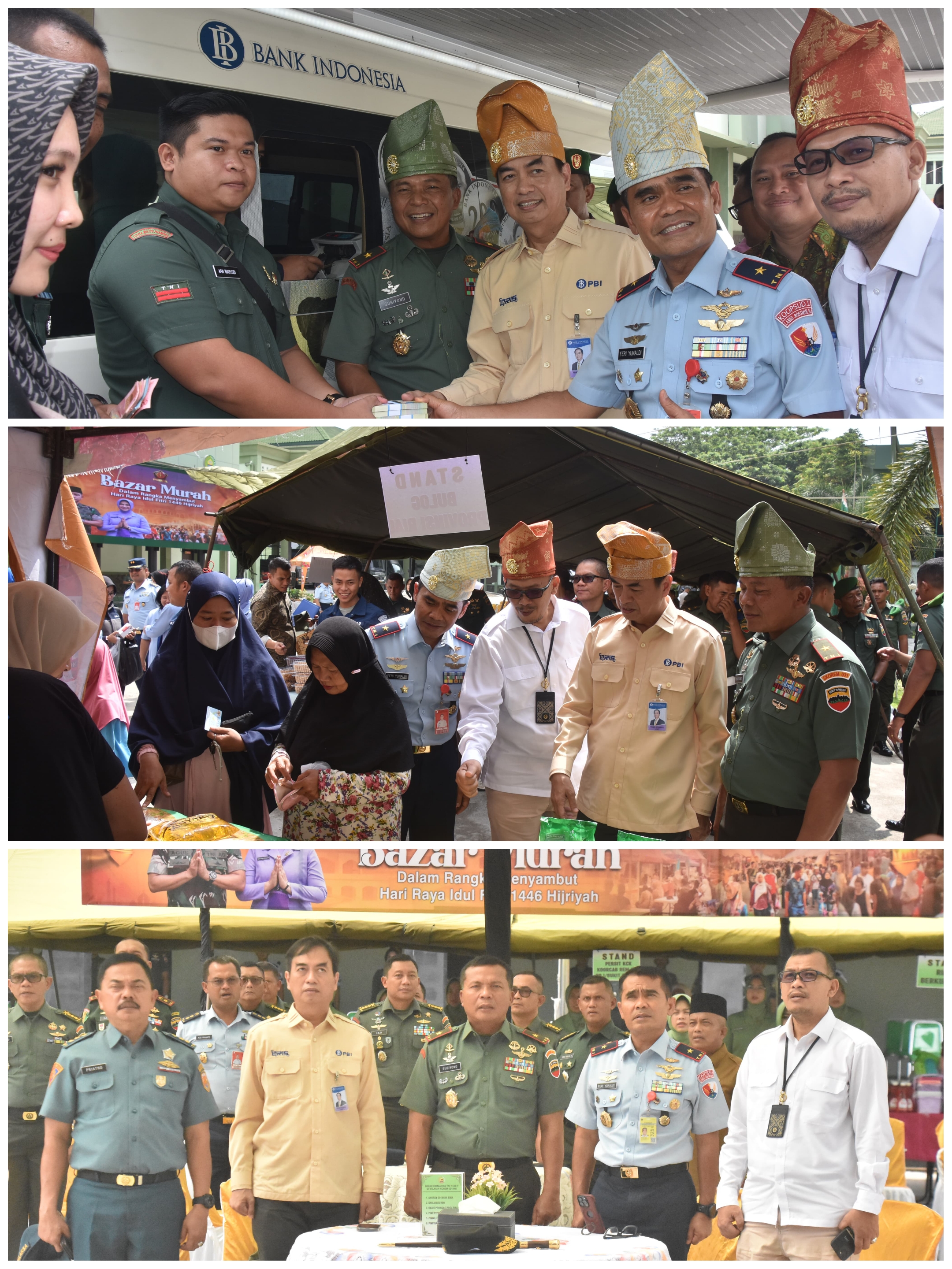 Sambut Hari Raya Idul Fitri 1446H, Korem 031 Wirabima Gelar Bazar Ramadhan Murah 